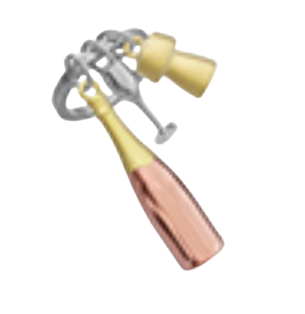 NIEUW! Champagne Keychain