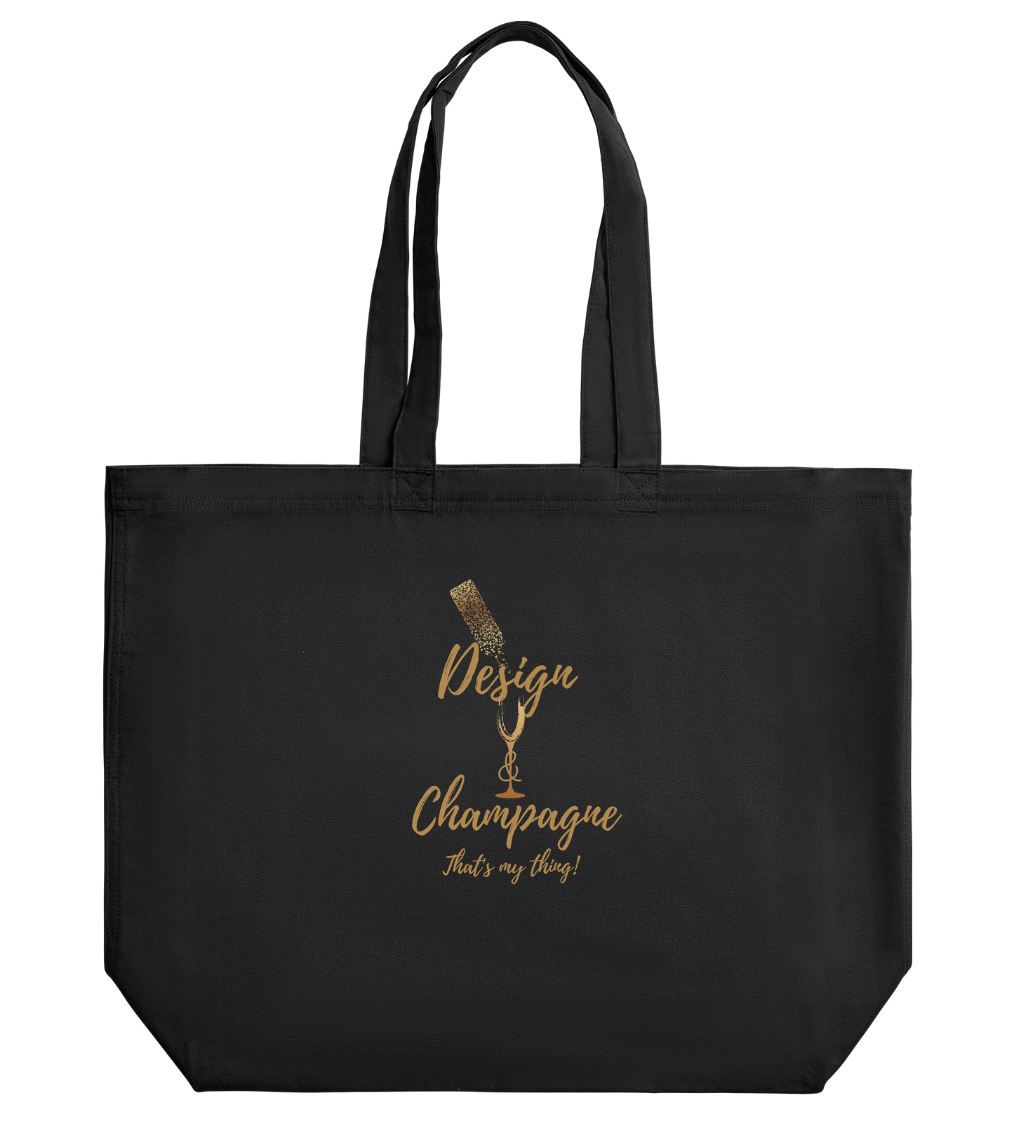 Design & Champagne Large Tote Bag