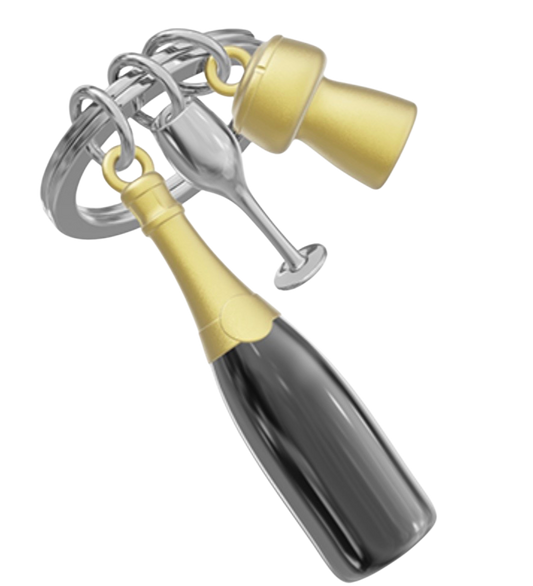 NIEUW! Champagne Keychain
