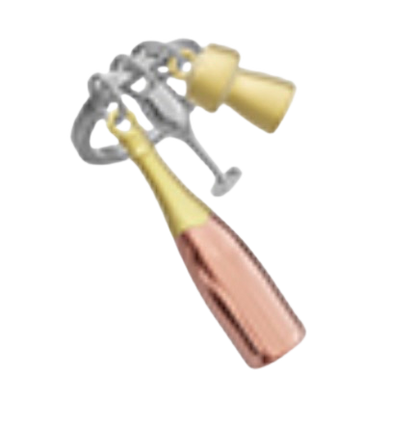 NIEUW! Champagne Keychain