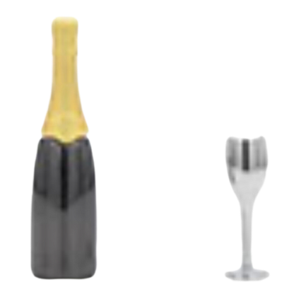 NIEUW! Champagne Fashion Pins