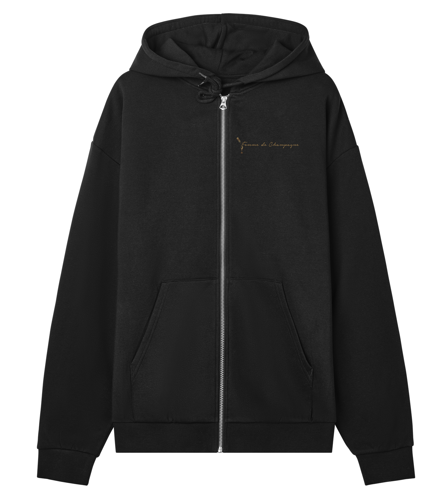 NIEUW Femme de Champagne Zipper Hoodie